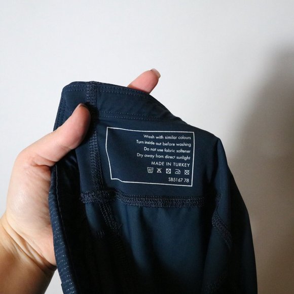 Sweaty Betty Womens Zero Gravity Legging Size XXL Glitter Blue Cropped High rise - Picture 5 of 8